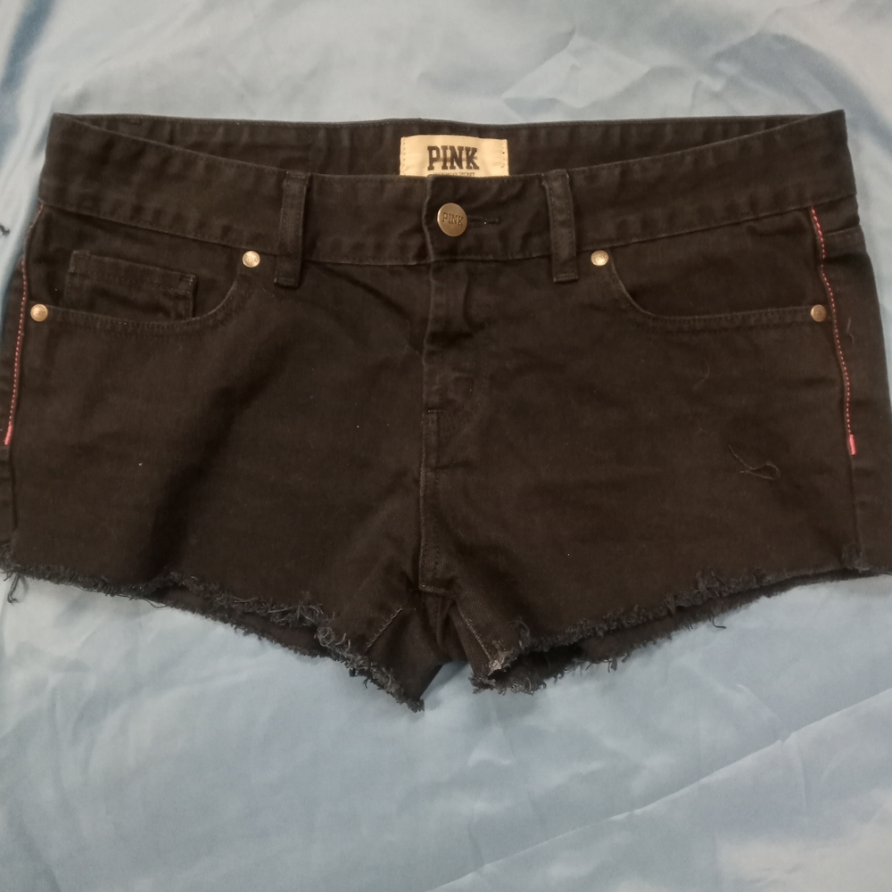 Womens black jean shorts